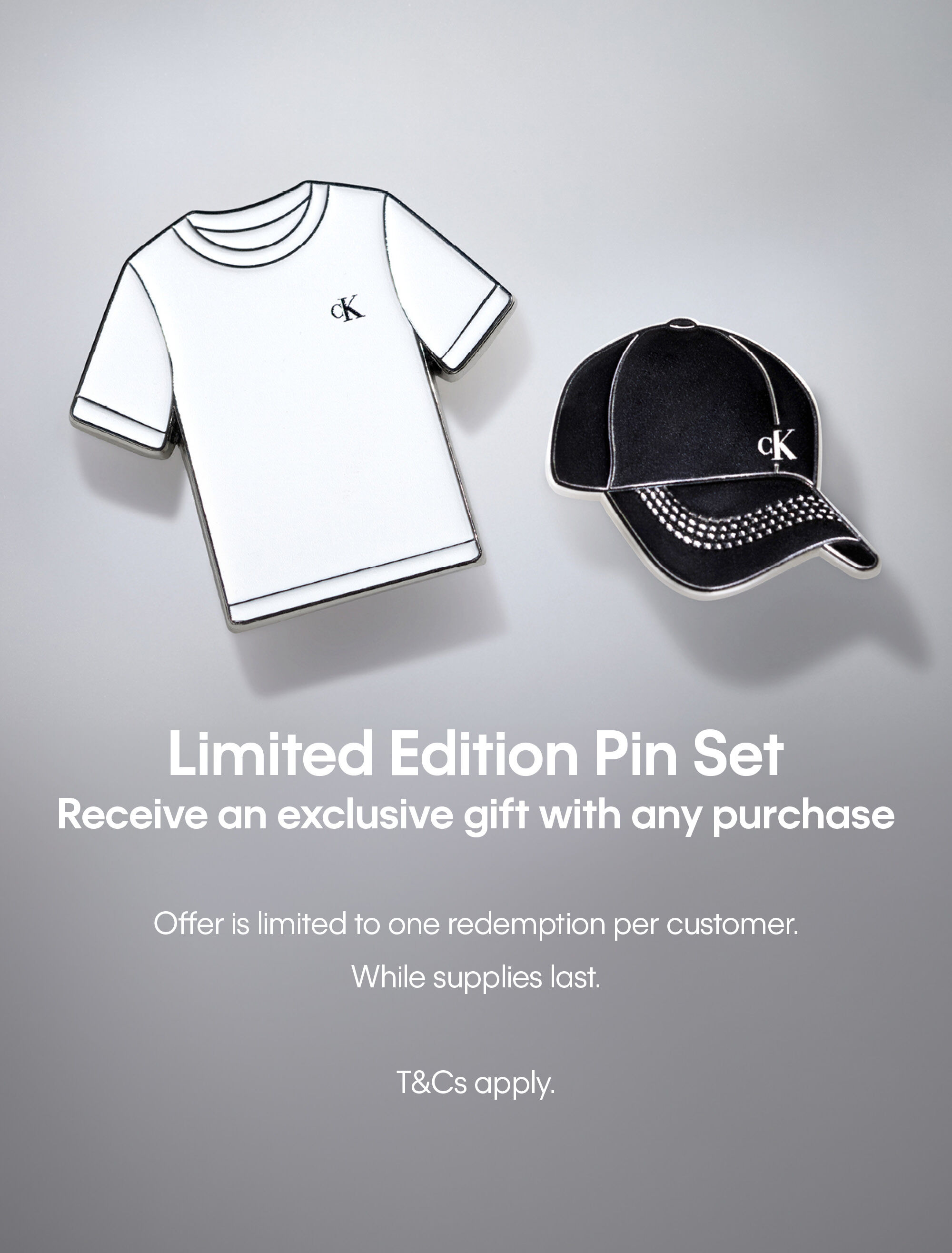 Calvin Klein Jung Kook Limited Edition Pin Set